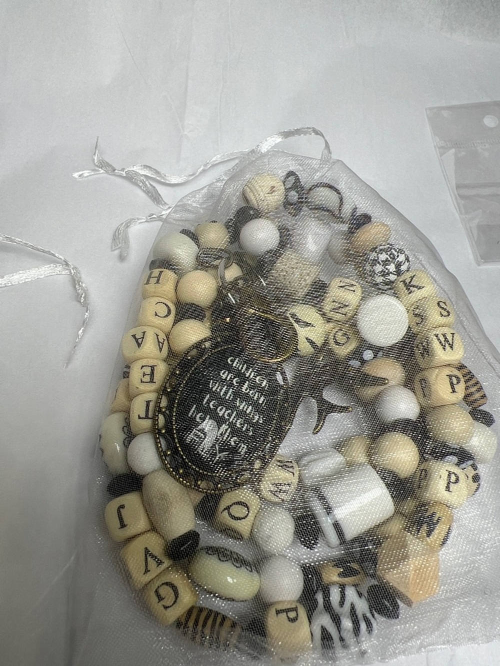 PLUNDER Jewelry Alphabet Teach Lanyard Necklace NWOT - Picture 14 of 14